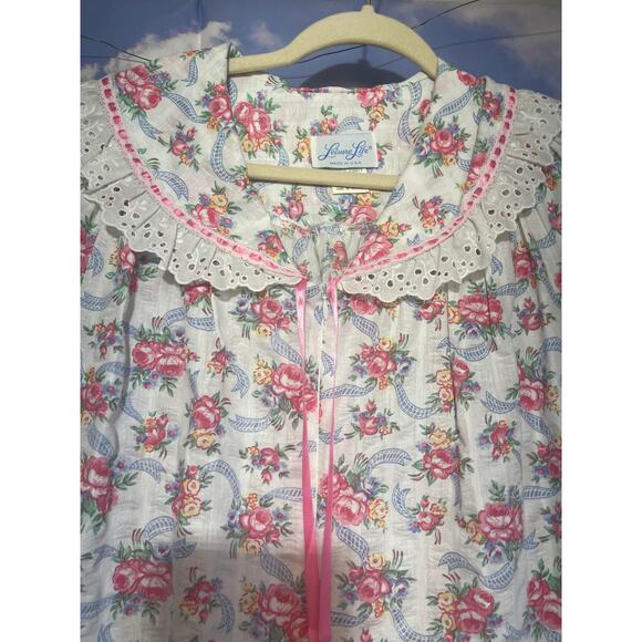 Leisure Life Women Multicolor Floral Maxi Dress Gown Size Small - Picture 4 of 5